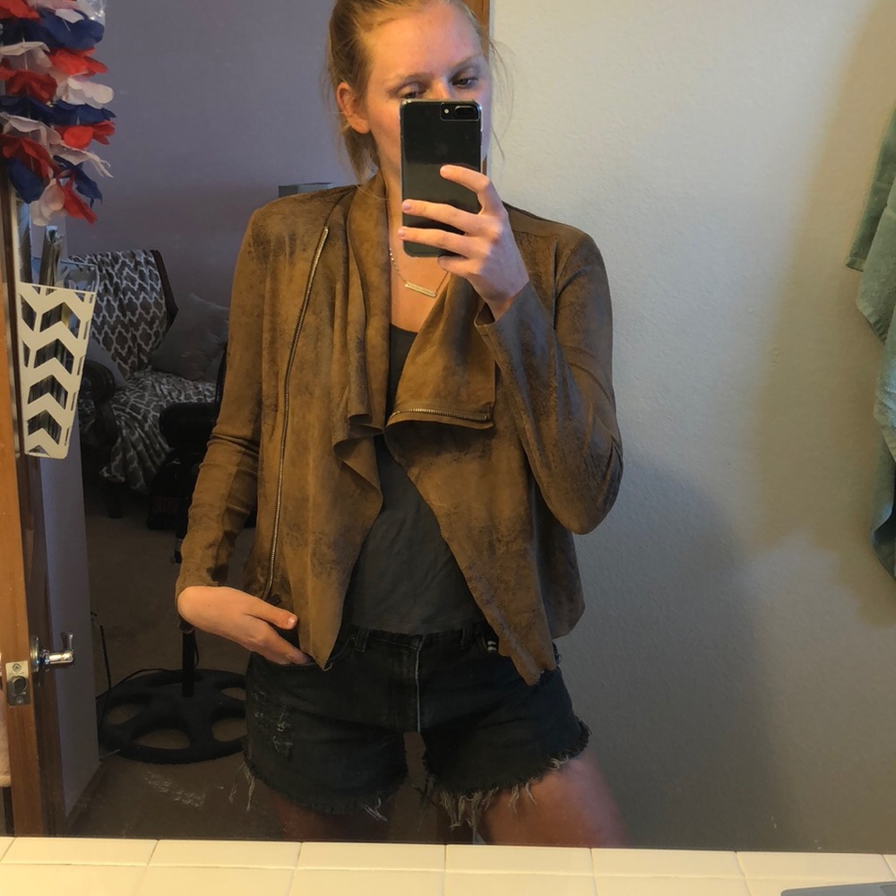 Forever 21 suede leather jacket